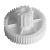 Шестерня Moulinex, Tefal D=65,5 мм, d=25 мм, 12 зубьев